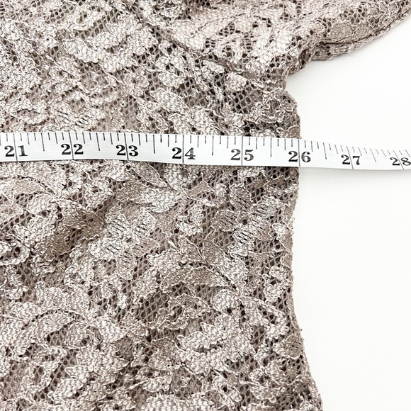 Alex Evenings Dress And Jacket Set Womens 24W Antique Nickel Lace 2-Piece Set - Picture 13 of 16